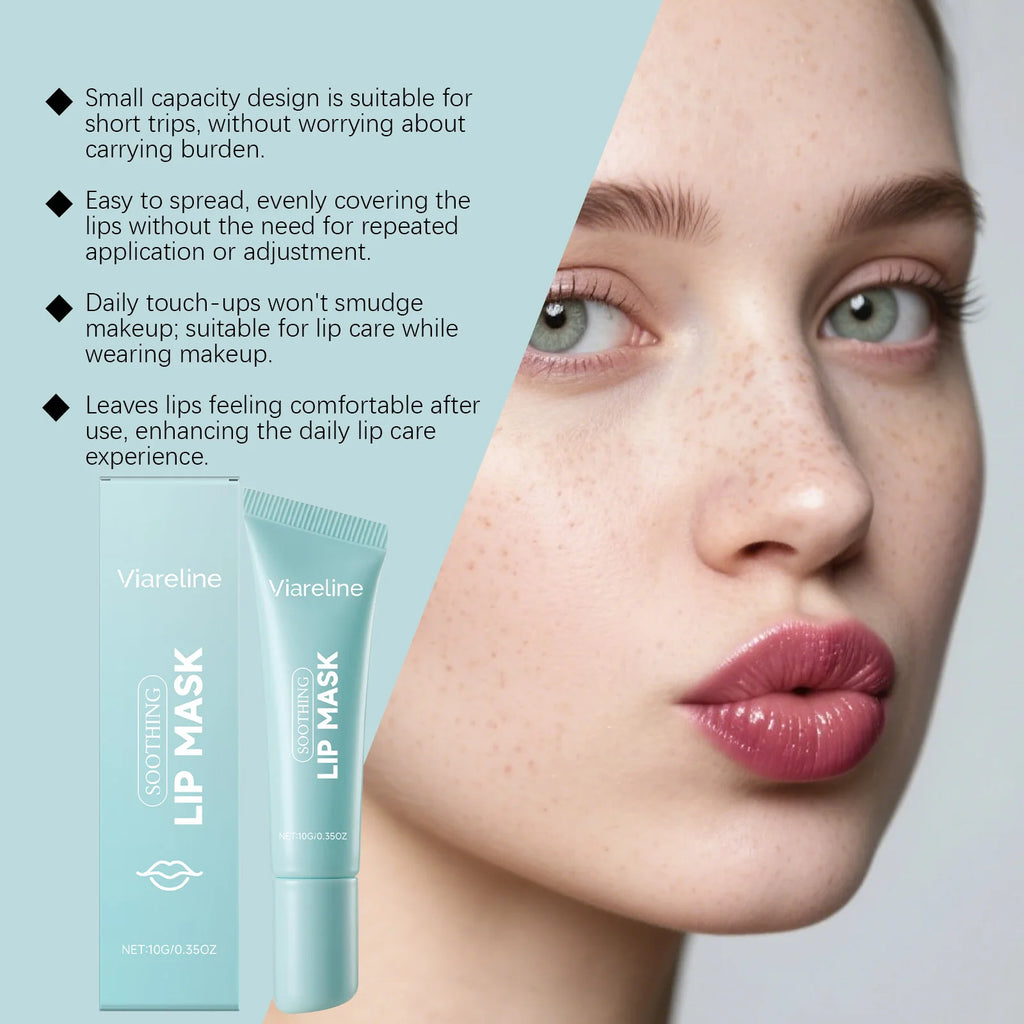 Viareline Lip Mask Repair Cracking Skin Treatment Exfoliating Removal Dark Lips Improve Dryness Lip Lightweight Nourishing Care Qme