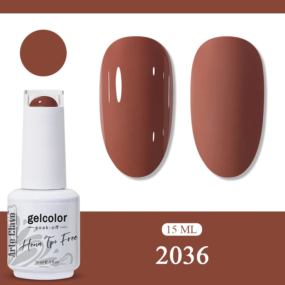 Arte Clavo Glitter Gel Nail Polish HEMA TPO Sliver Champagne