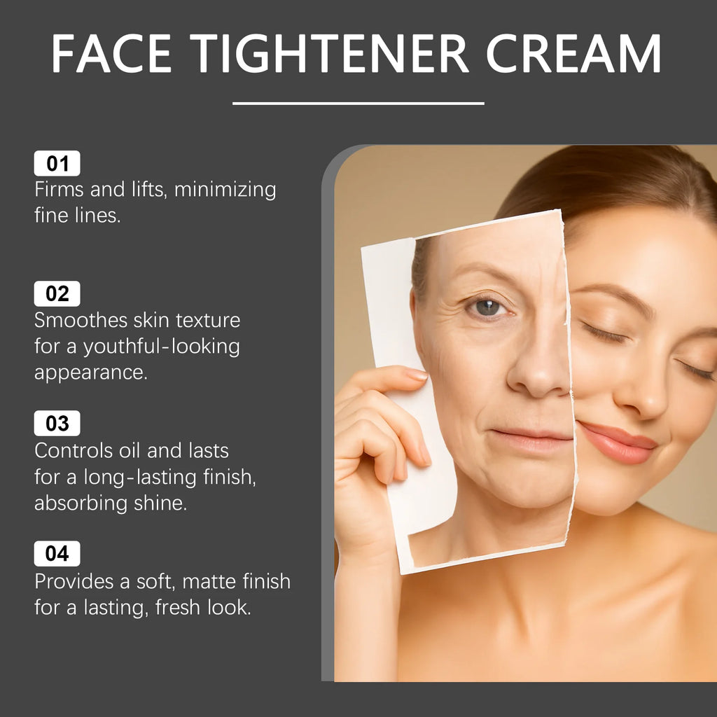 Face Tighten Cream Face Primer Moisturizer Pre-Makeup Isolation Hydrating Base Smoothing Fine Lines Firming Brightening Face Ski Qme