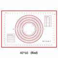 Silicone Baking Mat Pastry Rolling Kneading Pad Kitchen Crepes Pizza Qme L