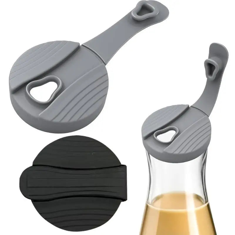 Silicone Replacement Pour Spout Lid Reusable Leak Proof Seal Cap For Salad Dressing Juice Coffee Bottles Kitchen Storage Use Qme