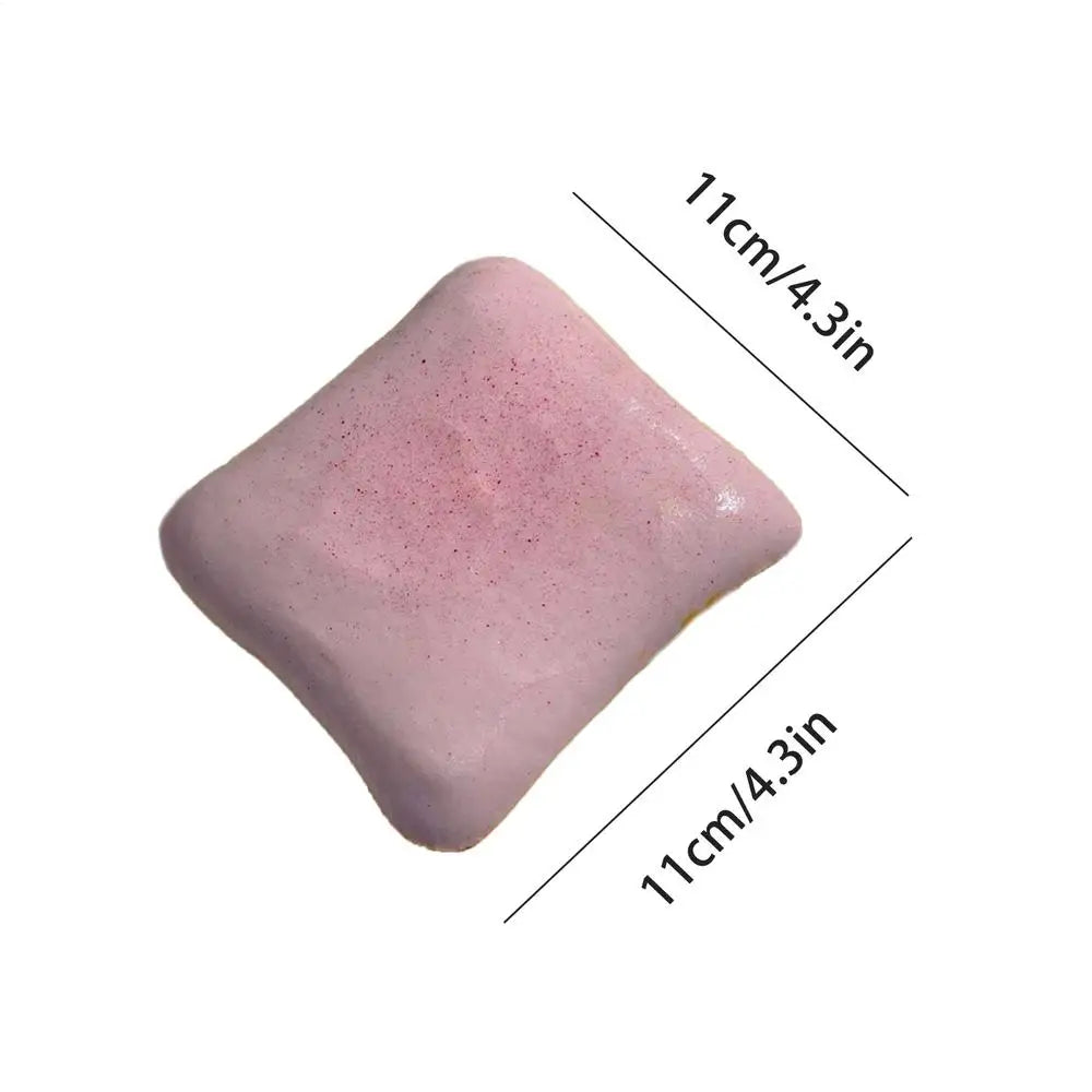 Toast Sensory Squeeze Toy Soft Slow Rebound Calming Gadget Bread Shape Squeeze Toy Food For Boys Girls Children Students Adults Qme Pink