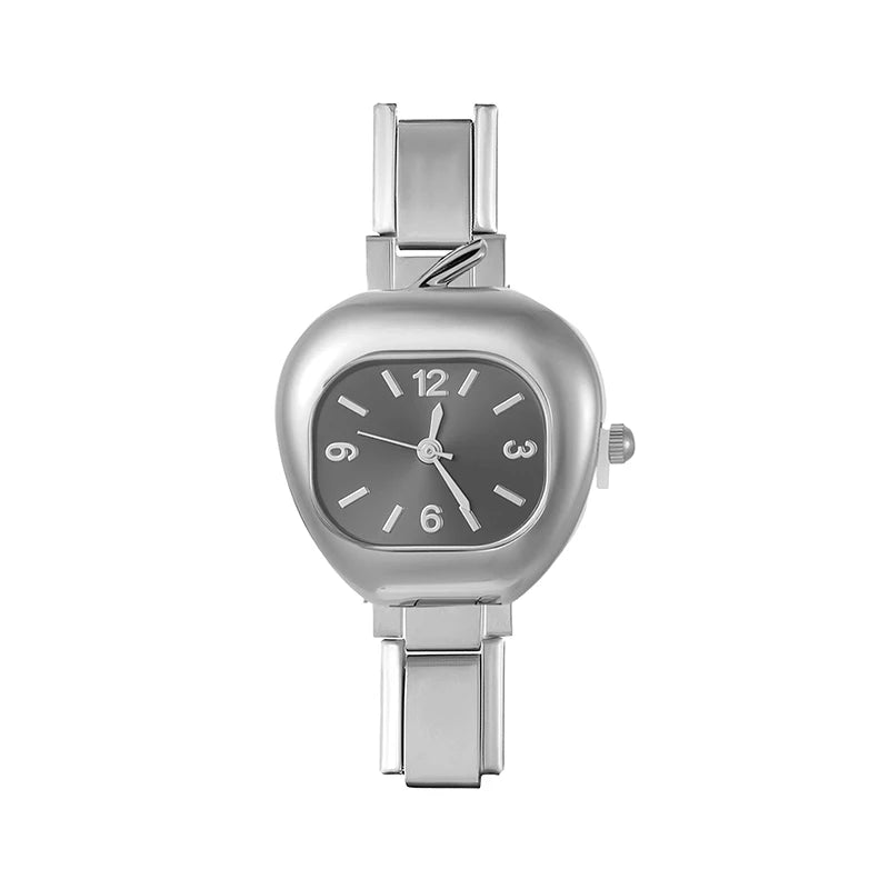 2026 Fashion Men Women's DIY 9mm Width Italian Elastic Charm Stainless Round Oval Square Watch Bracelet Bangle For Birthday Gift Qme Style 35