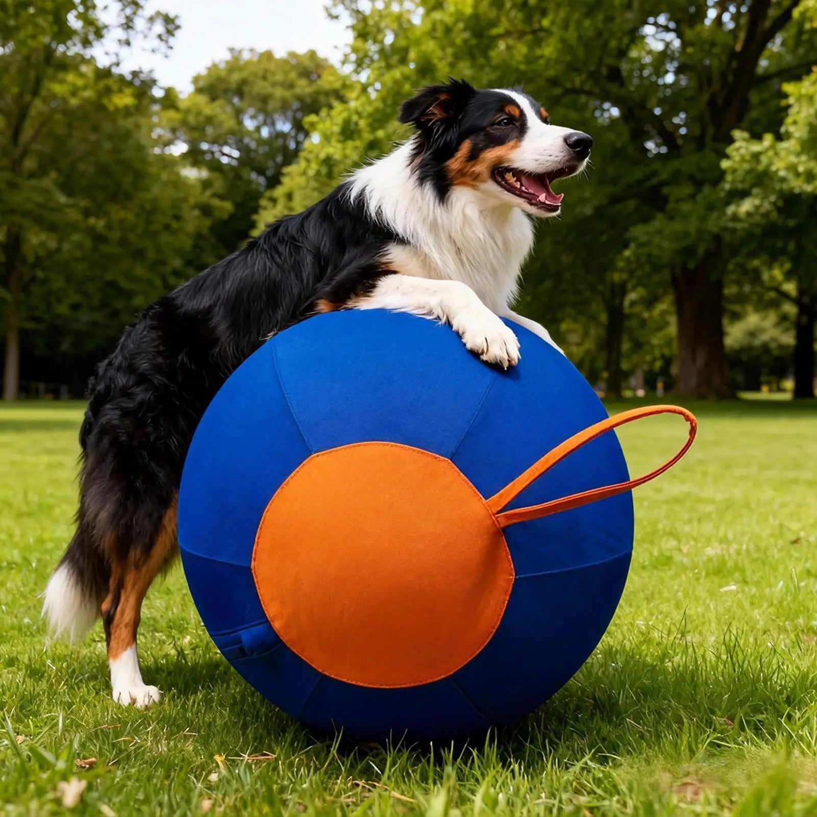 Large Dog Ball Interactive Moving Toys Pet Supplies Herding Ball for Dogs Breed for Puppy Small Medium Large Breed Keep Busy Qme