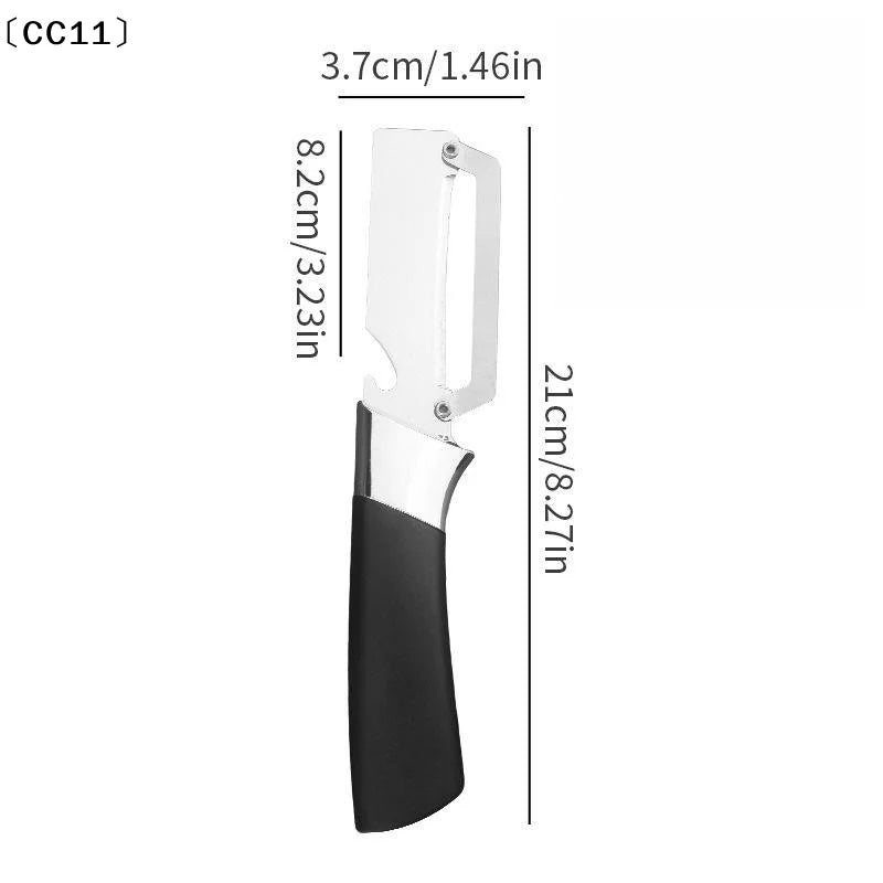 Durable Smooth Multi Functional Vegetable Peeler Ergonomic Handle Qme