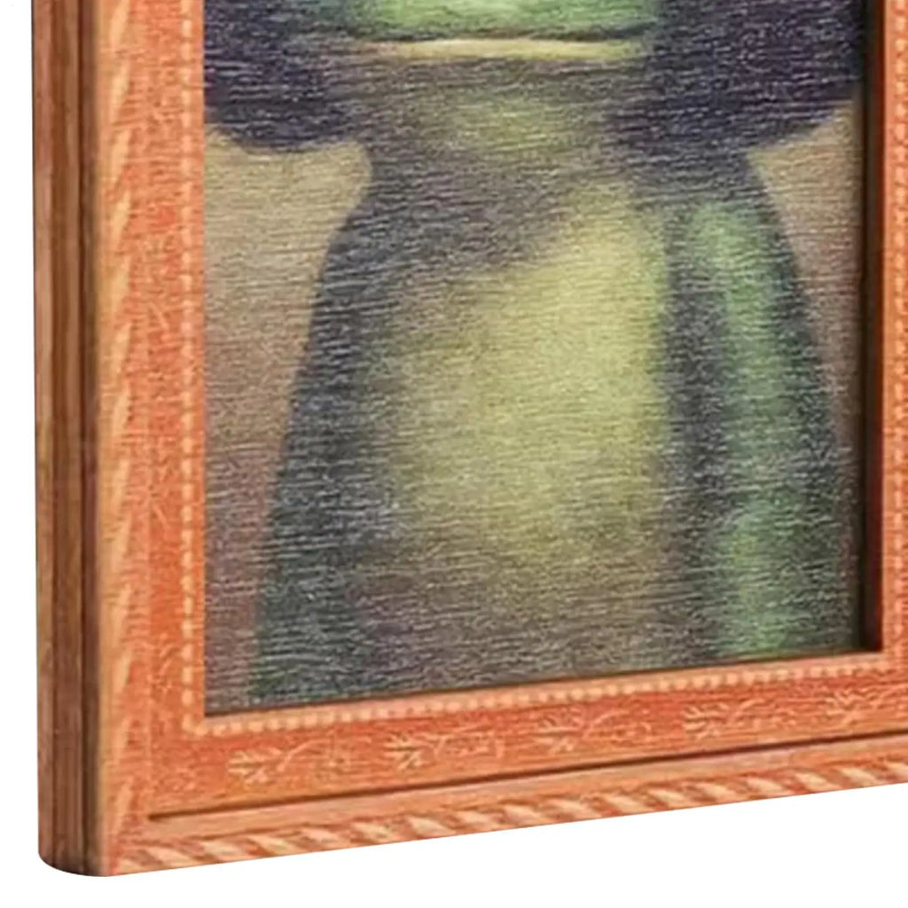 1pcs Fridge Magnet Cute Retro Ornament Wood Artistic Photo Frame Design Frog Magnets For Fridge Home Appliances Kitchen Dorm Qme