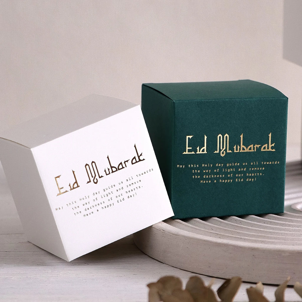 10Pack Eid Mubarak Gift Boxes, Perfect for Candies, Chocolates and Small Gifts, Ramadan Gift Boxes Islamic Muslim Festival Happy Qme