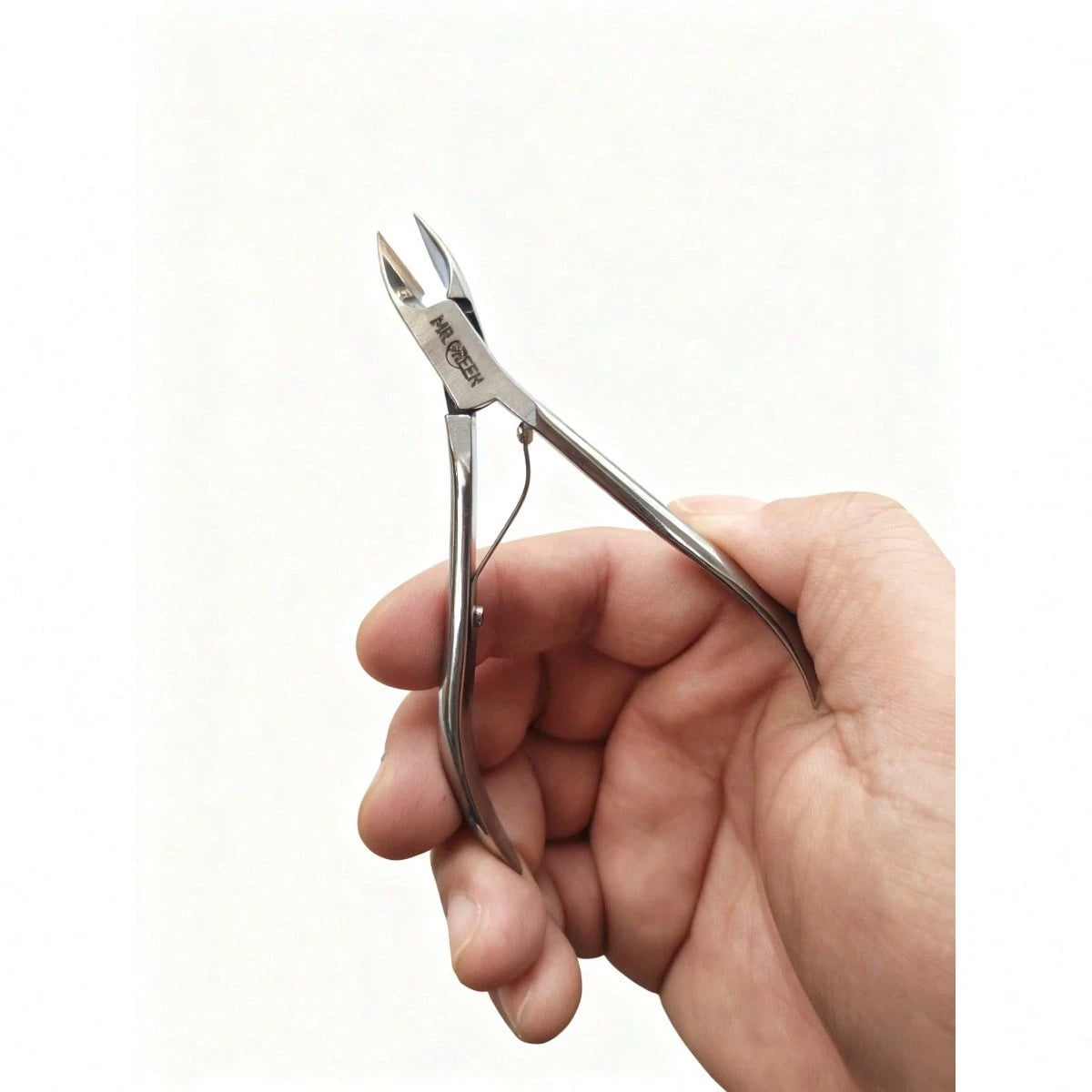 Professional Stainless Steel Cuticle Scissors Hypoallergenic Qme Silver Pliers1