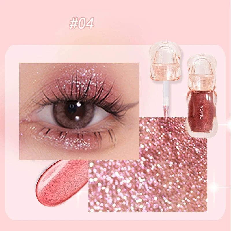 Shiny Waterproof Eyeliner Liquid Lasting Creating Dramatic Appearance Qme 04