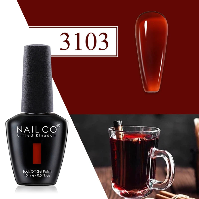 NAILCO Springsummer Hybrid Gel Nail Polish Semi-permanent UV Varnish Qme 3103