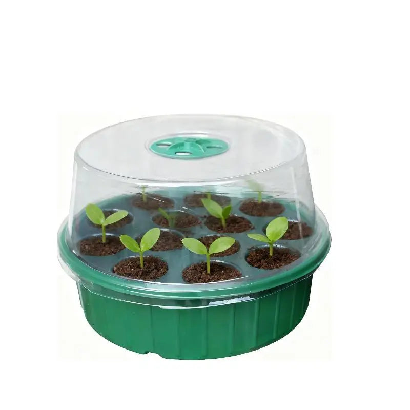 Clear Lid Seedlings DIY Accessories ABS Hydroponic Germination Tray Qme