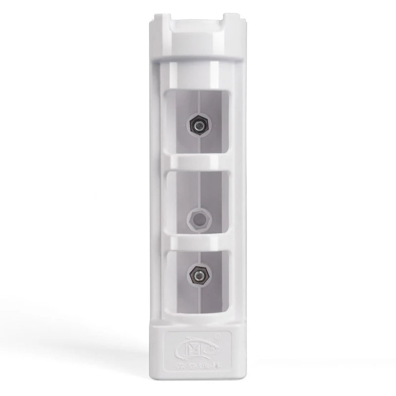 ABS Plastic Fishing Rod Pole Holder Durable Tube Mount Bracket Socket Qme white