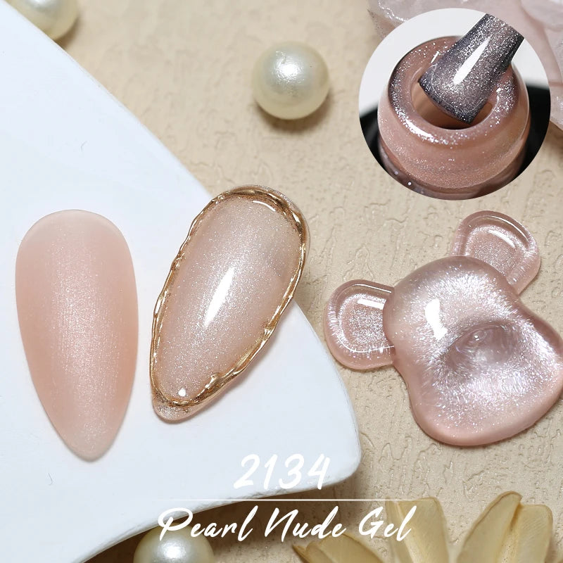 Arte Clavo Pearl Shell Gel Nail Polish Glitter Auroras Soak Off UV Qme 2134