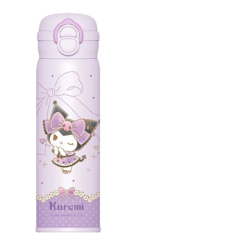 Clownee Cartoon Insulated Water Bottle Designed for Students 316 Stainless Steel Double-Walled Water Bottle Qme