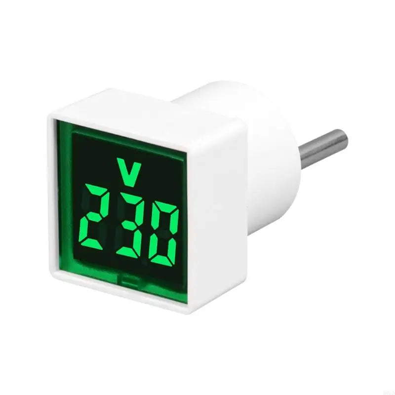 LED Digital Voltmeter AC220V 230V Voltages Indicates Square Meter Qme Green