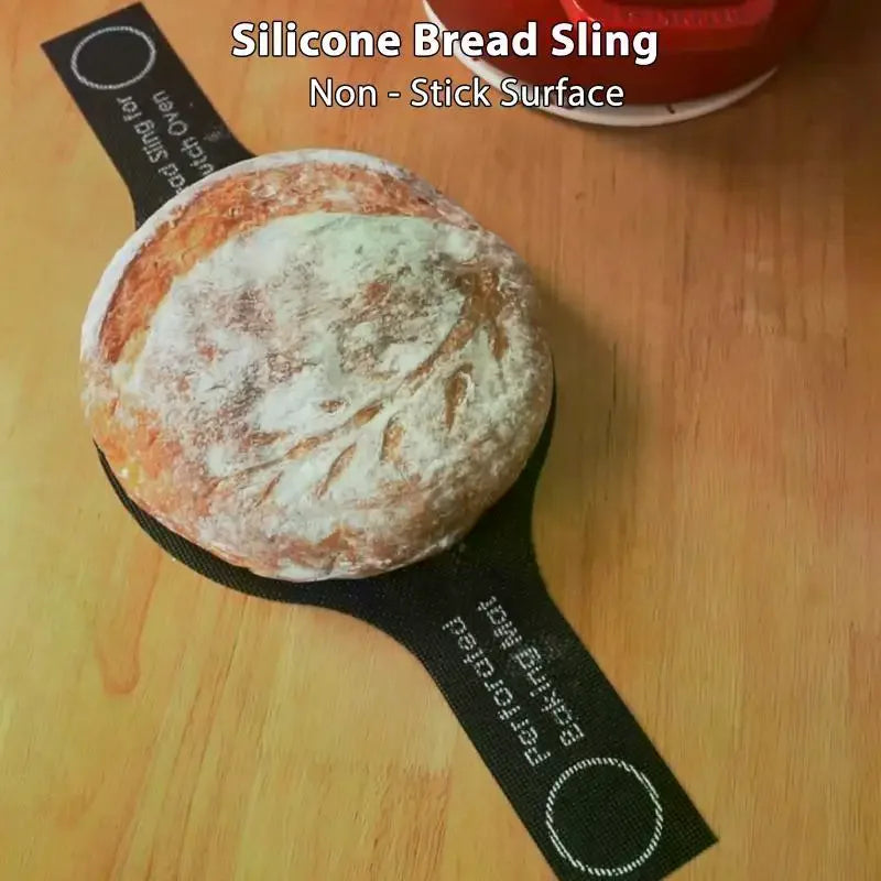 Perforated Silicone Bread Sling For Dutch Oven, With Long Handle, Nonstick & Reusable, Bread Baking Mat For Sourdough Transfer Qme