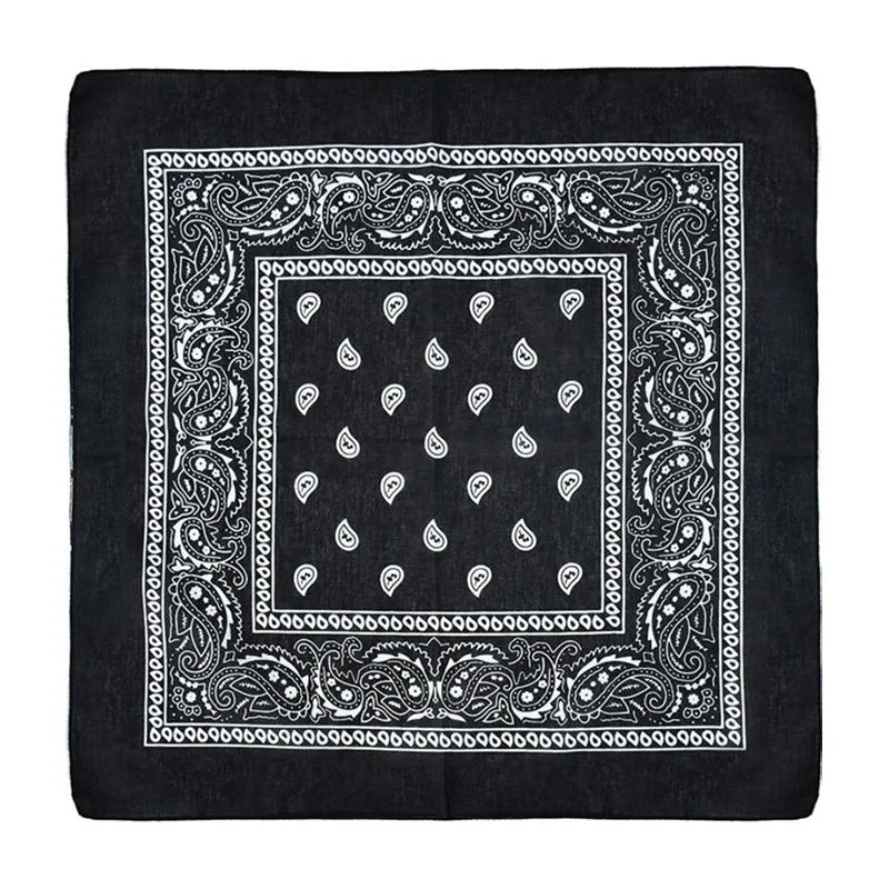 Headbands Cotton Print Bandana Head Scarf Headwraps Women Designer Headwear Double Sided Head Wrap Men Masks Face Hijab Scarves Qme A07 54cm-54cm