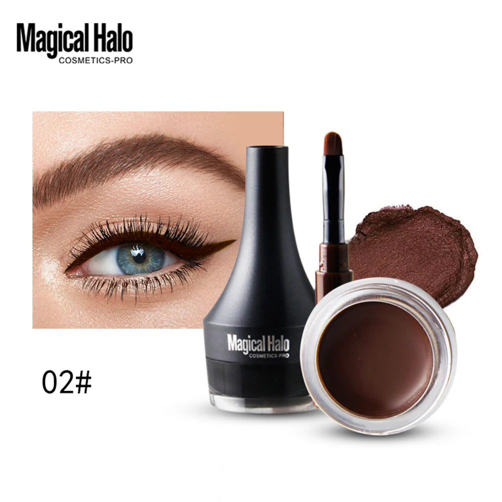 Eyebrow Pomade Brow Natural Dyeing Brow Tinted Waterproof Long Lasting Sculpted Brow Gel With Brush Eyeliner Cream Enhancers Qme Brown China Mainland