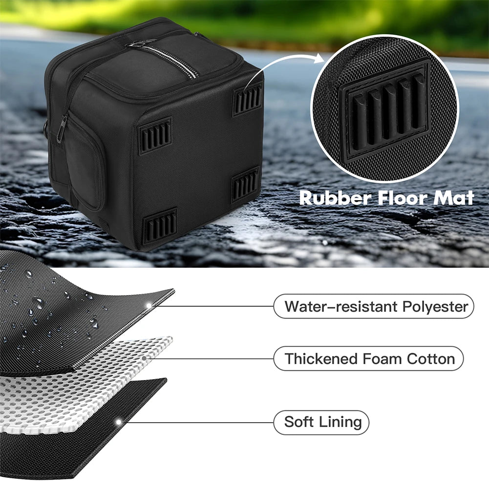 Carrying Case Storage Case Multiple Pockets Travel Storage Bag Protective Case for Ecoflow Portable Power Station River 3/3 Plus Qme