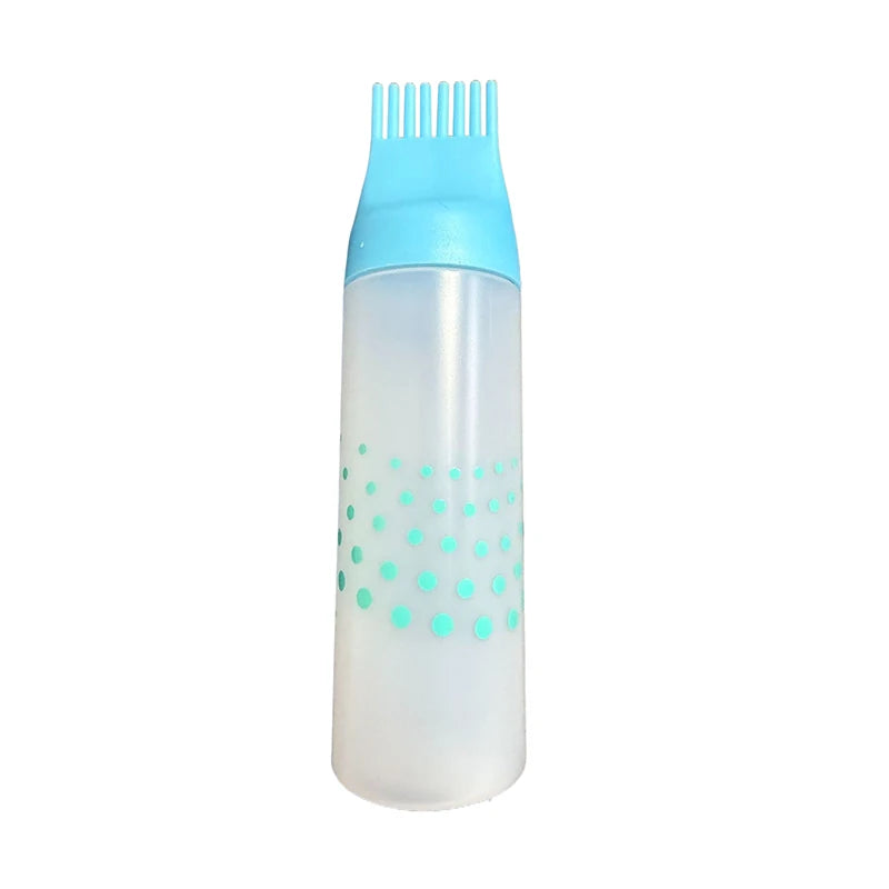 Squeeze Applicator Bottle Oil Plastic Hair Dye Coloring Dyeing Dry Qme Blue Printing