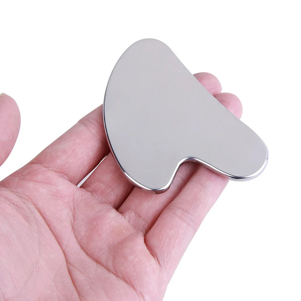 Stainless Steel Gua Sha Scraper Massager Face Neck Body Guasha Qme