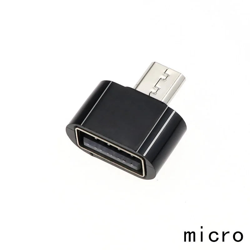 50pcs Type-c Charger Adapter, Micro Usb To Type C, Usb-c Cable for Plus Qme micro black