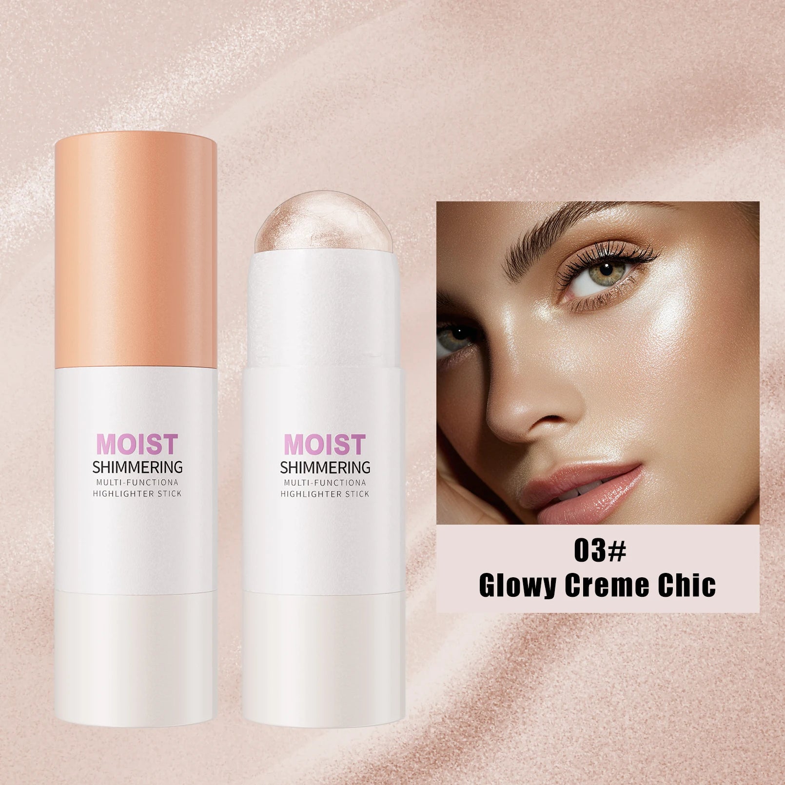 5 Colors Water Light High Gloss Stick Bronzer Shimmer Highlighter Blush Waterproof Face Contour Brighten Stereo Facial Makeup Qme 9519-3