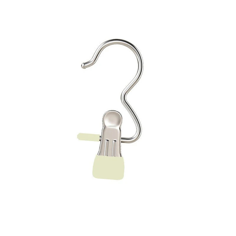 Stainless Steel Clothes Hangers With Clips Hanging Underwear Socks And Stockings 10pcs Qme Yellow 10pcs