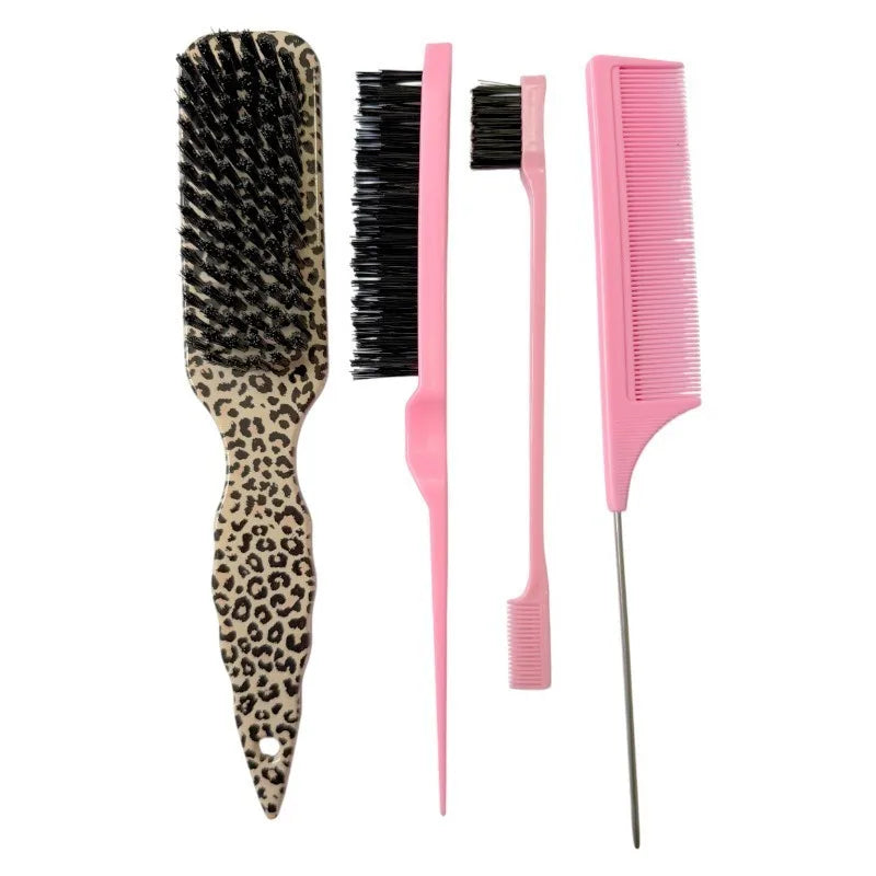 Professional Pointed Tail Comb Nylon Bristles Anti Static Precise Qme