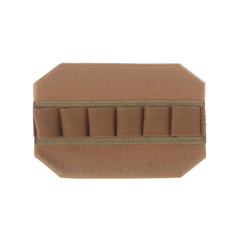 Portable Bag Insert Elastic Holder Loop Panel Hook Organizers Pouch Qme 6 holes Khaki