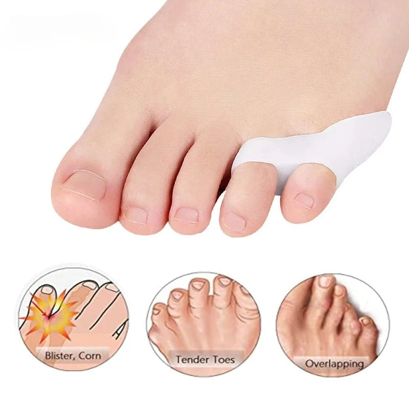 Gel Pinky Toe Separator Spacer Soft Little Guard Daily Foot Comfort Qme