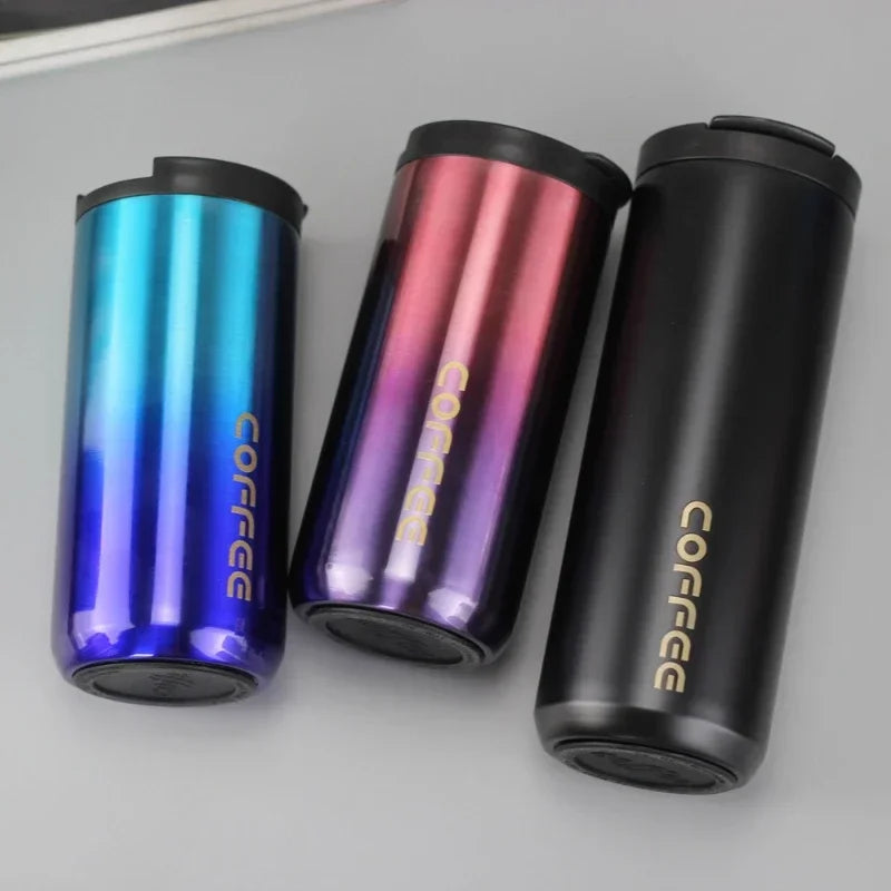 Car-mounted Stainless Steel Insulated Coffee Cup Qme
