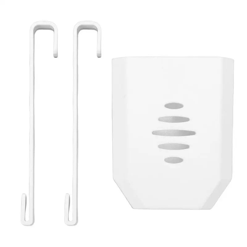 1Pcs Toilet Tank Cleaning Tablet Holder 3.7 X 2.9x 0.7'' Toilet Bowl Tablet Hanging Organizer For Universal Toilet Cleaner Caddy Qme white