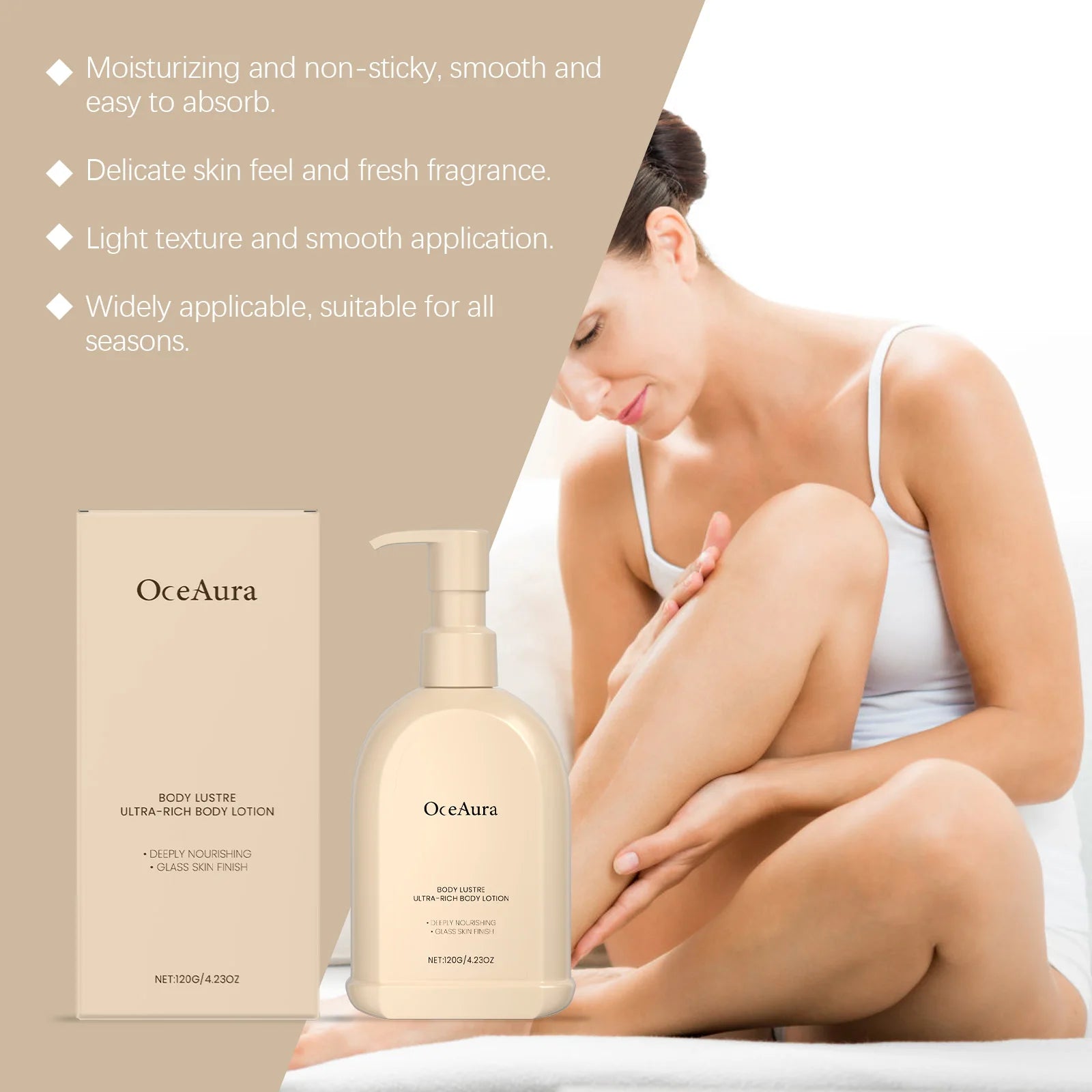 Whitening Body Lotion Lighten Dull Reduce Pigmentation Delay Aging Qme
