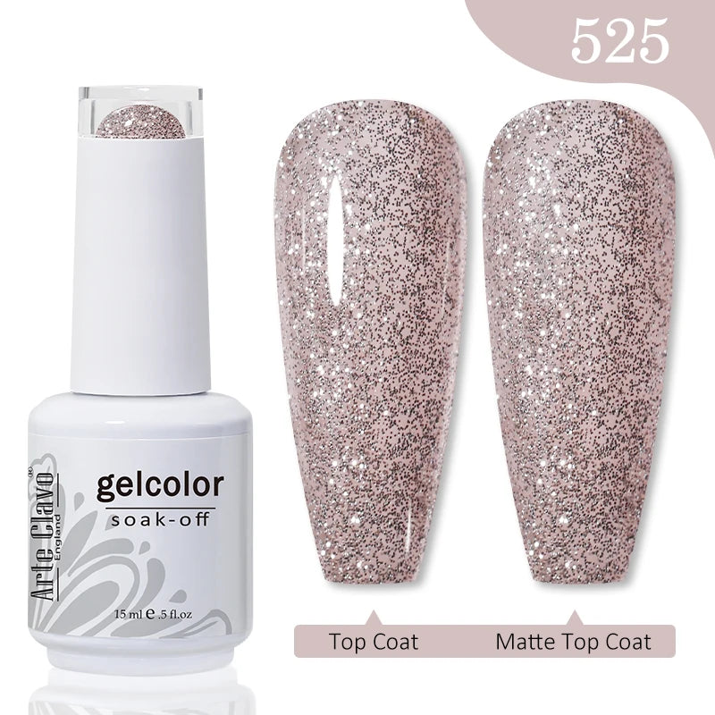 Arte Clavo Gel Nail Polishes Pink Nude Hybrid Lak Manicure