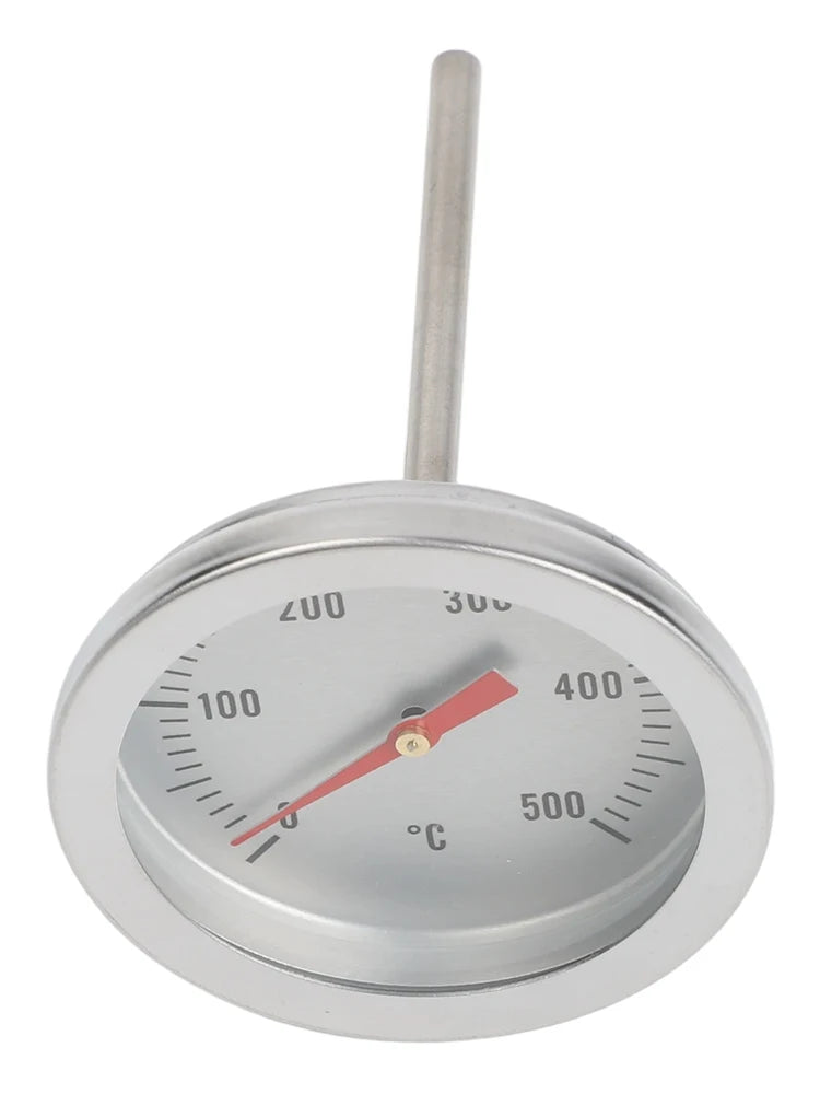 1x 500Degrees For Celsius Oven Thermometer With 70mm Long Sensor For Precise Controlling Stainless Steel BBQ Cooking Thermometer Qme