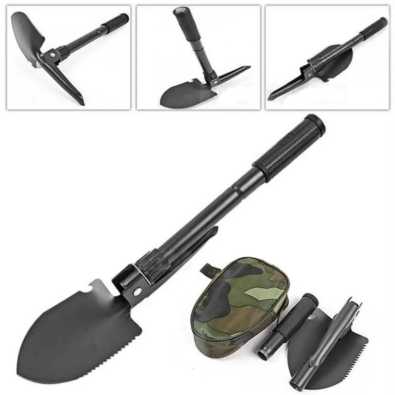 Multifu Small Size Engineering Shovel Folding Self-defense Military Shovel Outdoor Camping Equipment Portable Survival Tools Qme