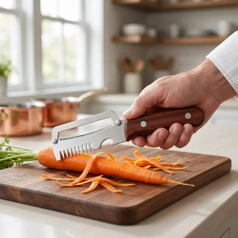 Multi-functional Kitchen Peeler 4-in-1 Stainless Steel Vegetable Qme