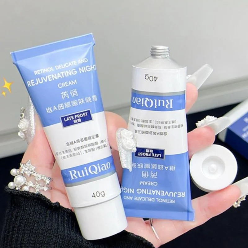 Vitamin Nourishing Night Cream Retinol E Reduce Fine Lines Wrinkles Qme