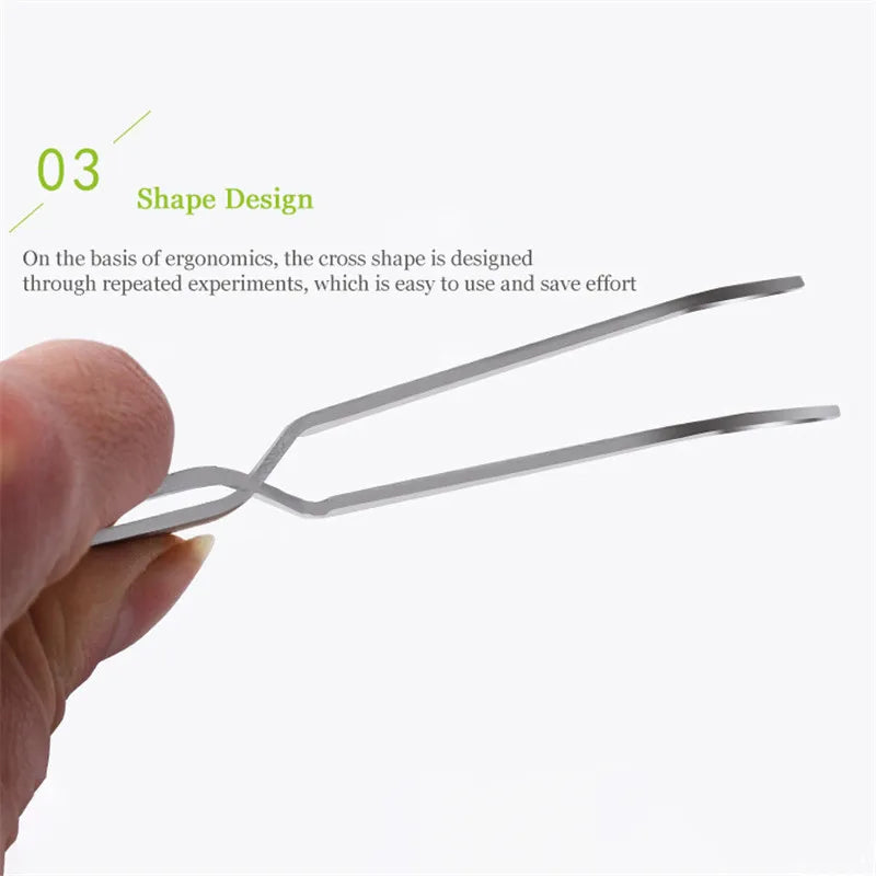 1pc Nail Art Tweezers Stainless Steel Nail Styling Clip Tweezer Multifunctional Shaped Nail Clip Manicure Curve Nipper Nail Tool Qme