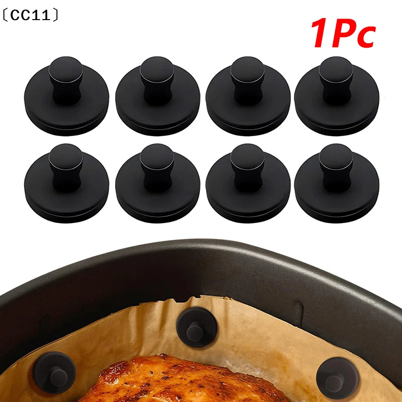 Air Fryer Magnet Silicone Buckle Magnetic Clips Parchment Paper Used Qme