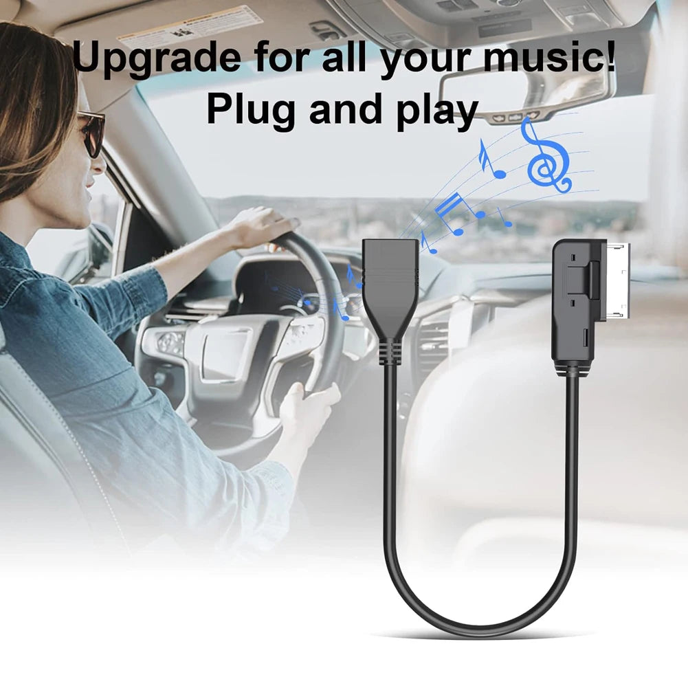 Audio AUX Adapter Data Wire MDI MMI AMI To USB Female Interface Music Media Adapter for Audi A6L Q5 Q7 A8 S5 A5 A4L A3 Qme