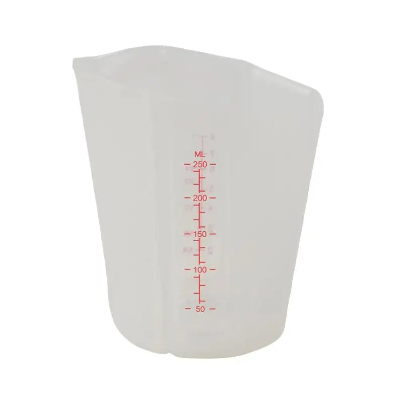 Silicone Measuring Cup Scale Transparent Heat Resistant Soft Baking Qme White