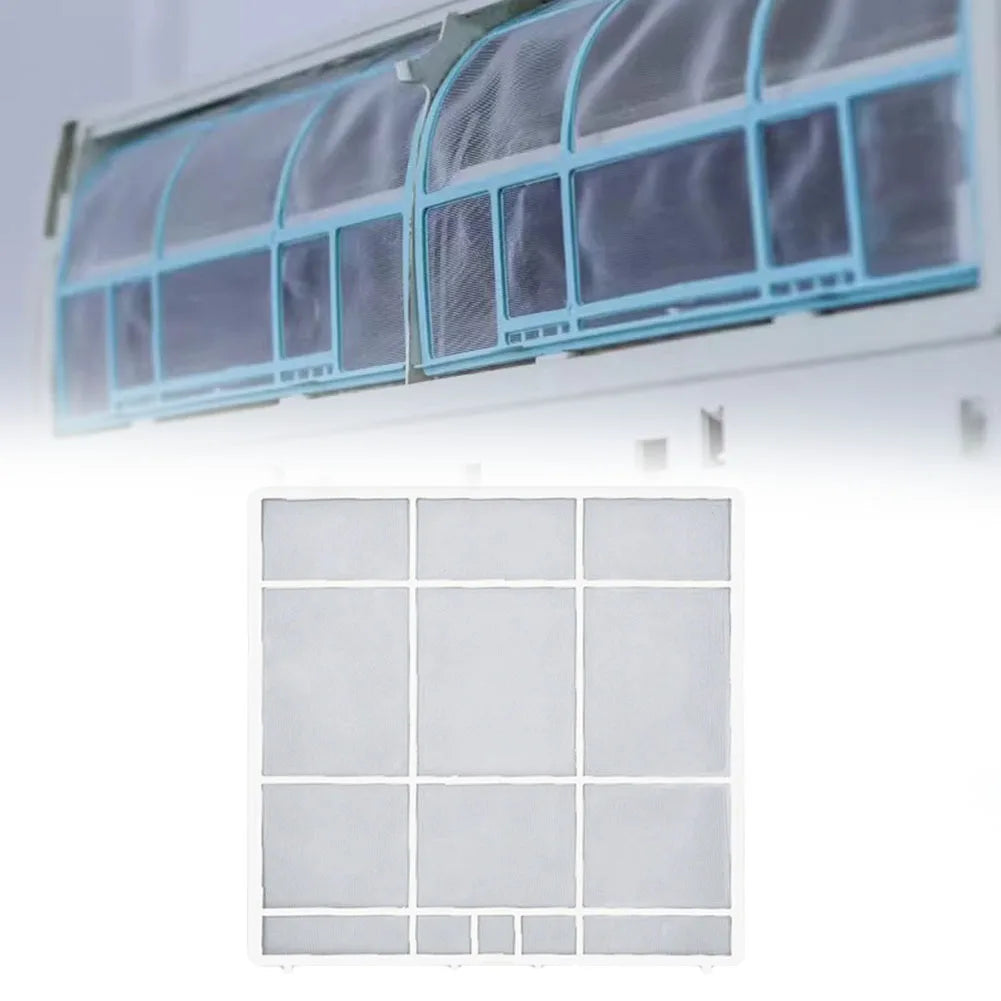 1Pc Indoor Unit Hanging AC Dust Filter Screen Air Conditioner Outlet Protection Mesh Cover Easy Install Accessory Qme 32.2X31cm