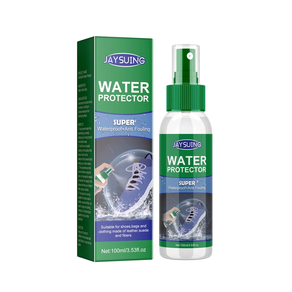 Shoe Waterproof Spray Stain Repellent Protection Shoe Anti-Oil Hydrophobic Coating Outdoor Protective Cover Shoe Protector Spray Qme 100ml Boxed