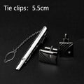 Men Metal Tie Clips Cufflinks Luxury Accessories Classic Shirts Cuff Qme A-5