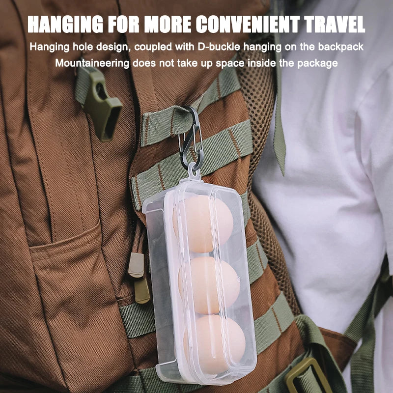 Egg Box 3 4 8 Grids Holder Container Outdoor Camping Picnic Eggs Case Qme