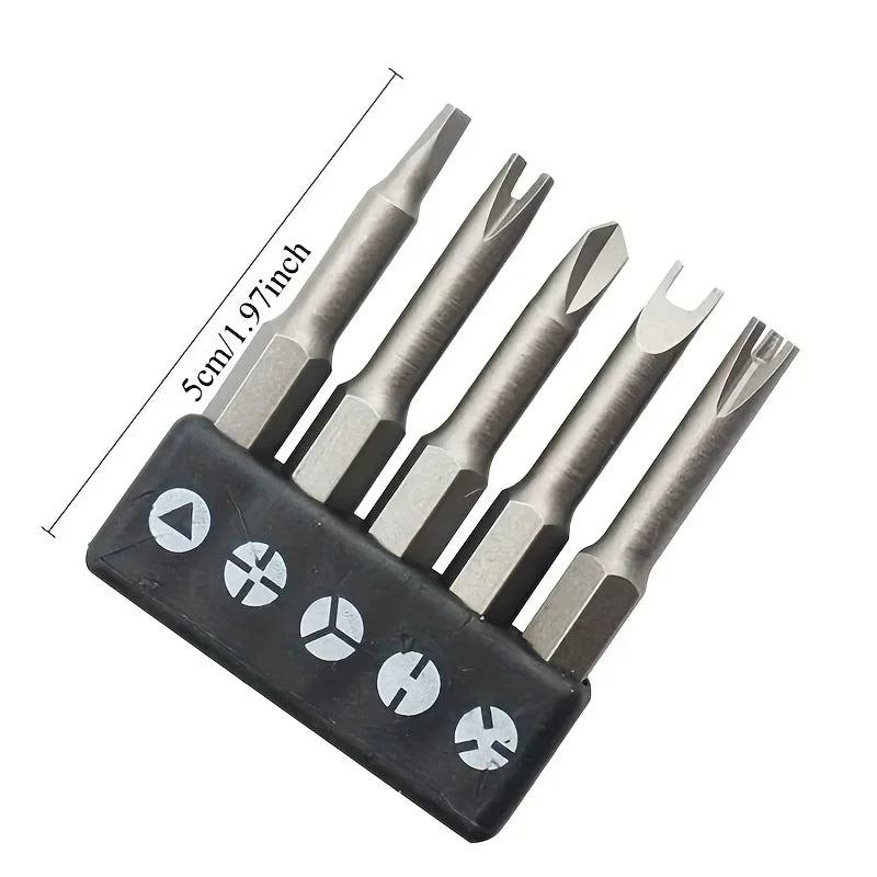 Special Shaped Screwdriver Set U-Shaped Y-Shaped Triangle Inner Cross Three Points Screwdriver Head Tool Qme
