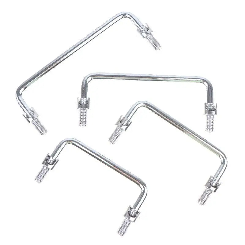 Drawer Handle Carbon Steel Folding U Shaped Mechanical Doorway Door Pulls Cabinet Furniture Handle Hardware Parts Industrial Qme