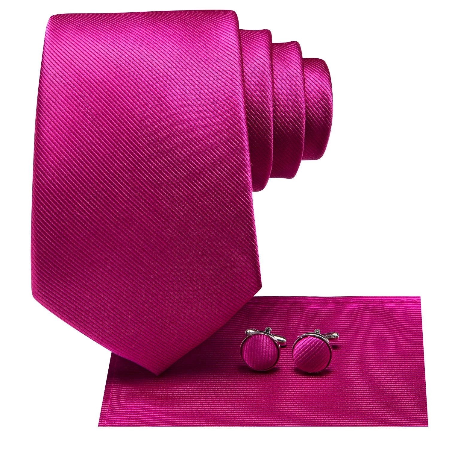 Hi-tie Men's Ties Solid Pink Green Jacquard Necktie Accessories Daily Qme